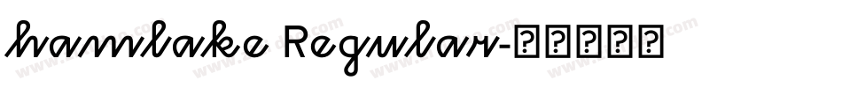 hamlake Regular字体转换